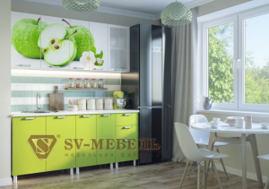 Кухонный гарнитур Яблоки 1,8 в Винзили - vinzili.mebel-74.com | фото