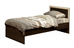 Кровать одинарная 21.55 (шир. 900) с настилом (венге/профиль дуб линдберг) в Винзили - vinzili.mebel-74.com | фото
