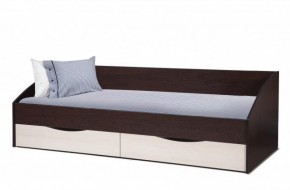 Кровать одинарная "Фея - 3" симметричная New (2000Х900) венге/вудлайн кремовый в Винзили - vinzili.mebel-74.com | фото